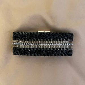 Gold and Black Beaded Bracelet